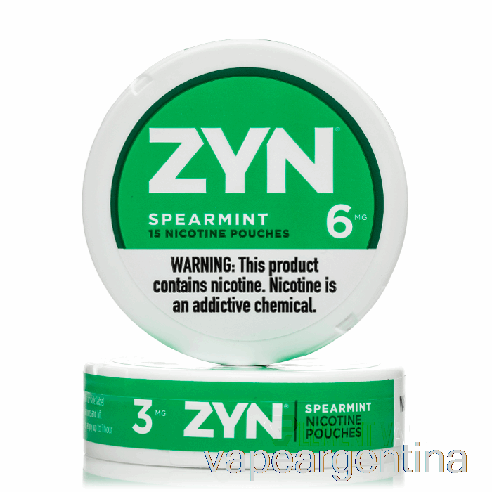 Bolsas De Nicotina Zyn - Menta Verde 6 Mg (paquete De 5) Vape Descartable